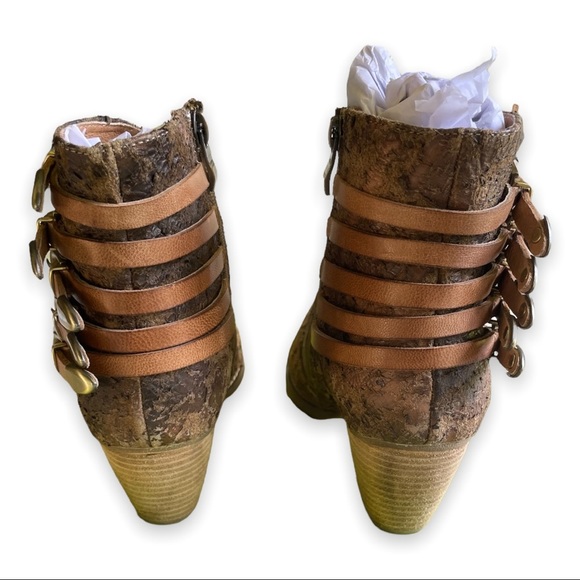 Antelope Western Boots Haddi Q25 Stacked Heel Unique Low Bootie Size 8 - Picture 6 of 8